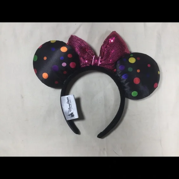Disney Parks Sequin Minnie Mouse Ears Headband - Picture 3 of 4